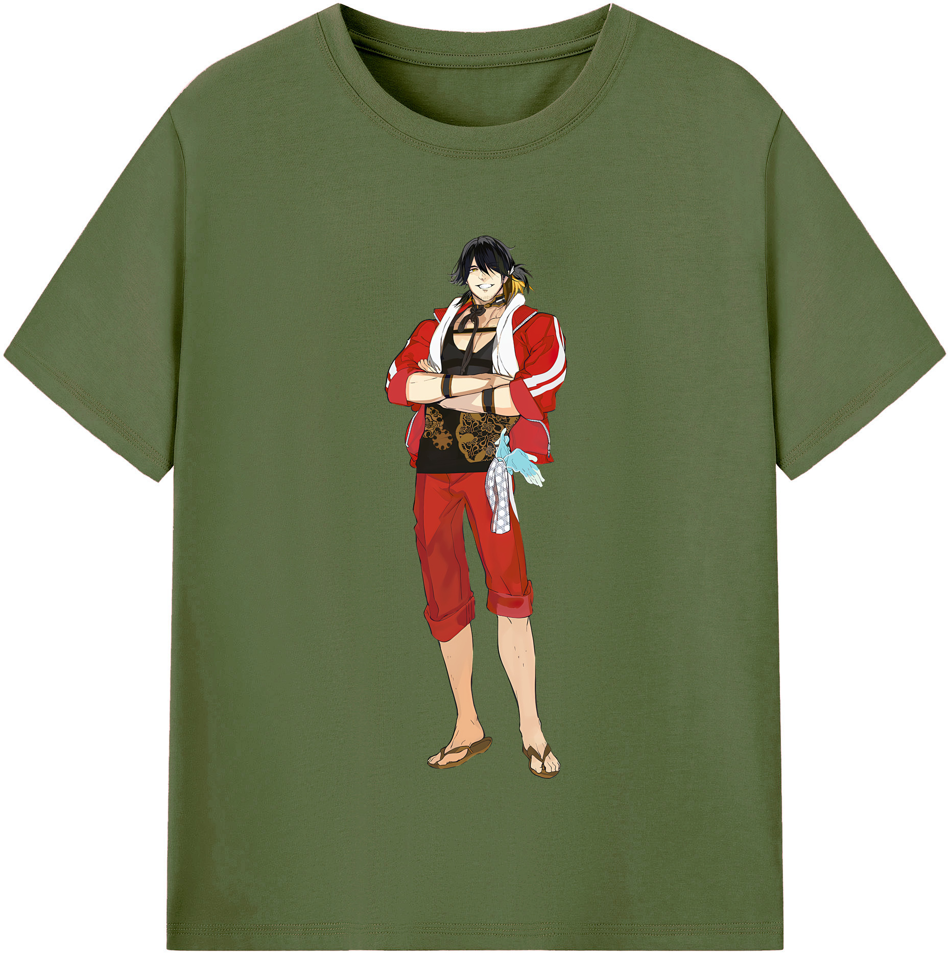 （画像用） 刀剣乱舞 Touken Ranbu 綿100％半袖Tシャツ（フロントプリント）